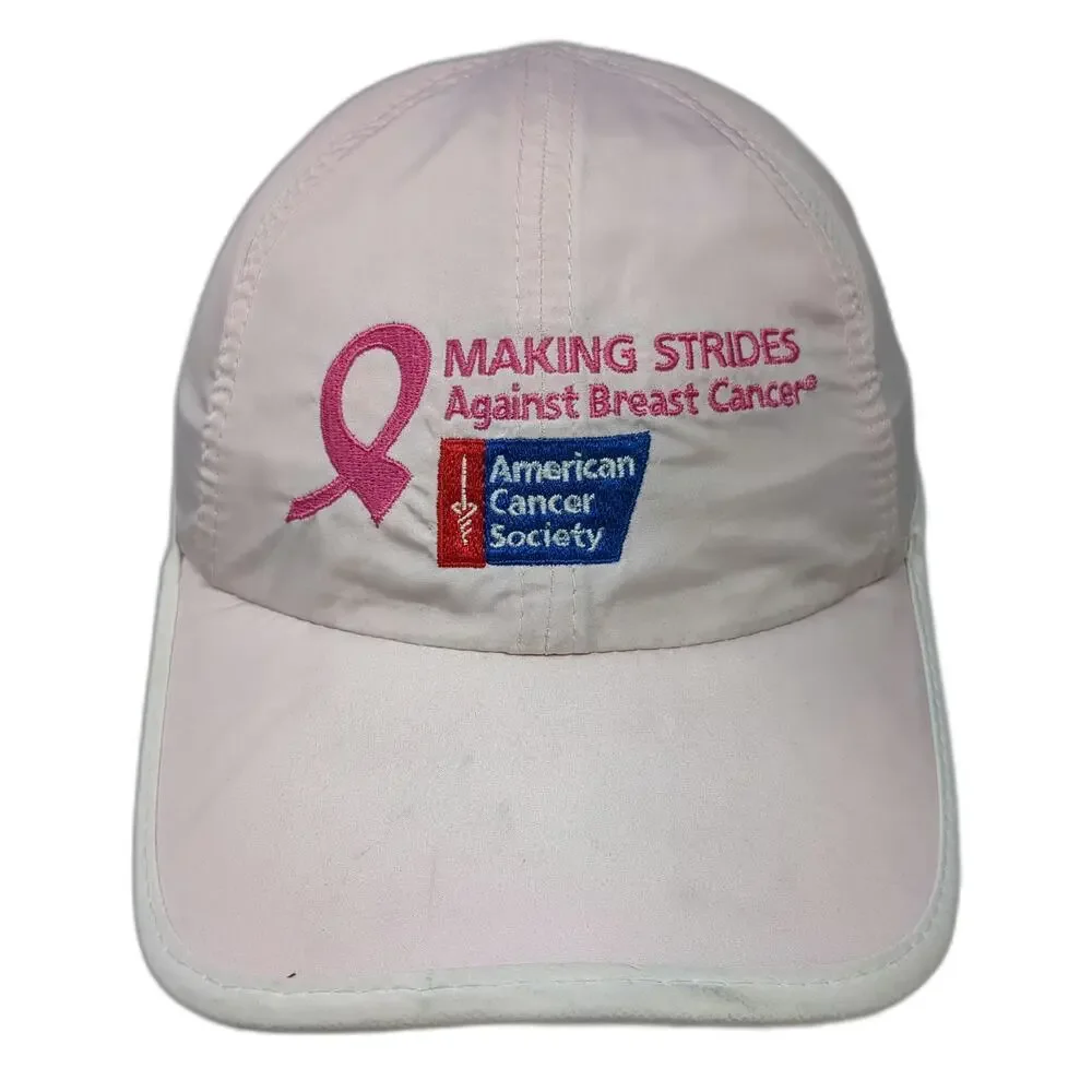 HIT WEAR Pink One Size Baseball Cap Hat American Cancer Society Making Strides
